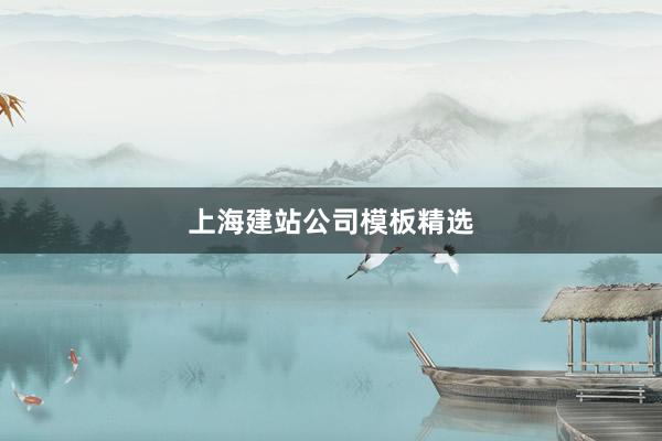 上海建站公司模板精选